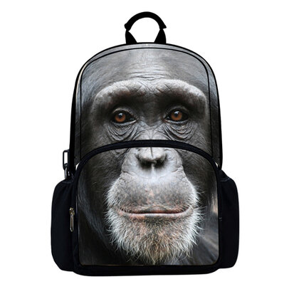 Rugzak One2 Dierenprint Aap Chimpansee