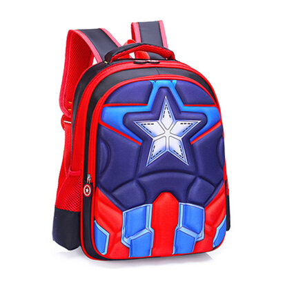 3D Rugzak Captain America Red