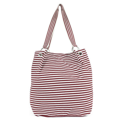 Art of Polo Strandtas Shopper Gestreept Rood