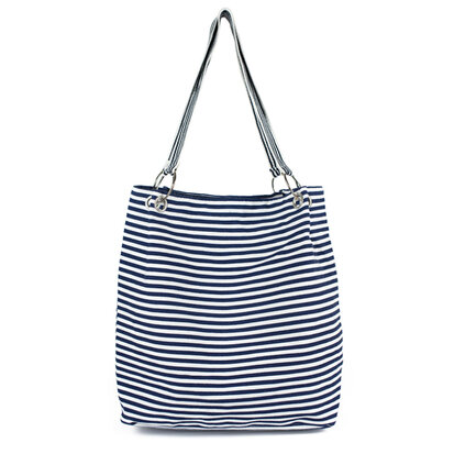 Art of Polo Shopper Strandtas Gestreept Navy