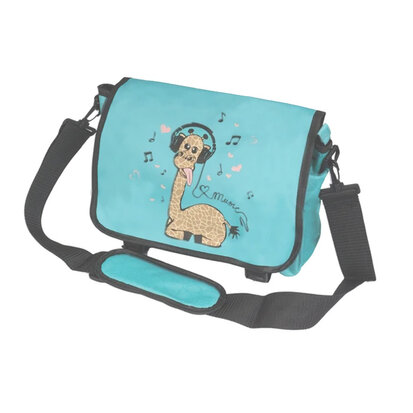 Messengerbag Giraffe Turquoise