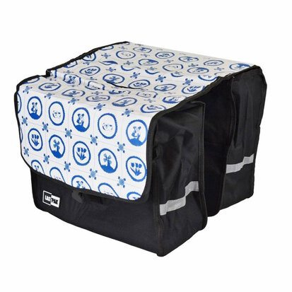 Lastpak Dubbele Fietstas 32L Holland Blauw