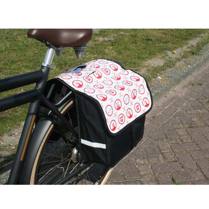 Lastpak Dubbele Fietstas 32L Holland Rood