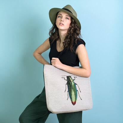 Art of Polo Canvas Shopper Bug Sprinkhaan