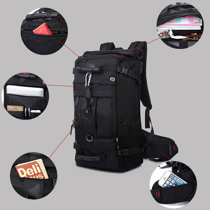 Outdoor Rugzak Hiking Reistas Laptoptas 50L met Slot - reitontassen