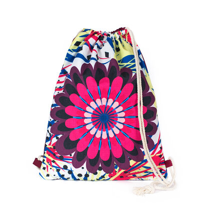 Art of Polo Drawstring Rugzak Flower Power