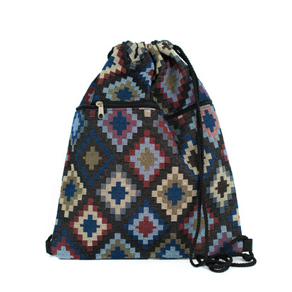 Art of Polo Drawstring Rugzak Jacquard Aztec