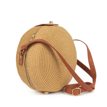 Art of Polo Rieten Boho Ronde Tas