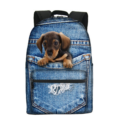 Rugzak One2 Jeans Puppy Teckel