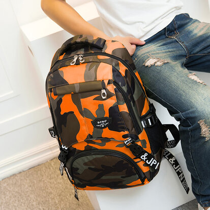 Camo Rugzak Oranje