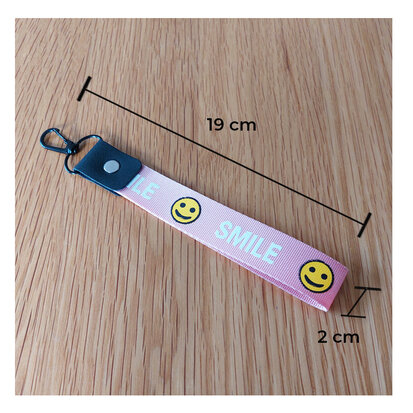 Keycord Smile Blauw