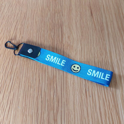 Keycord Smile Blauw
