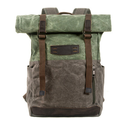 Vintage Canvas Rugzak Rolltop Baikal