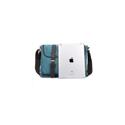 Canvas Messengerbag Masherbrum Blauw