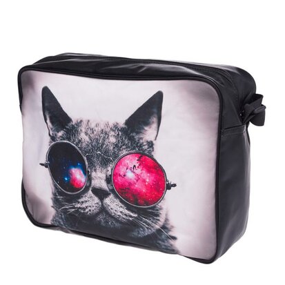 Funprint Messenger Bag Cat Sunglasses