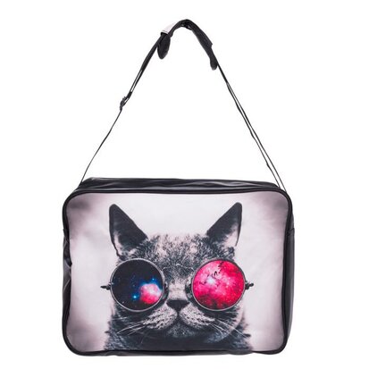 Funprint Messenger Bag Cat Sunglasses