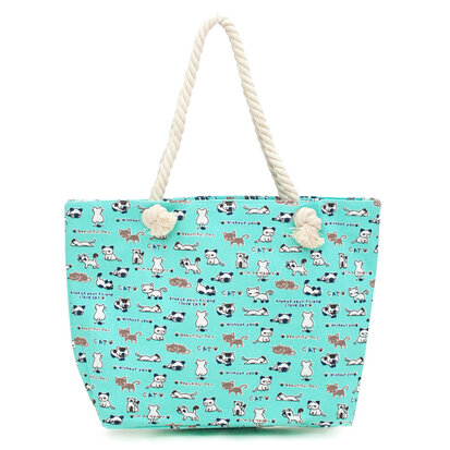 Art of Polo Canvas Strandtas Shopper Poes Aqua