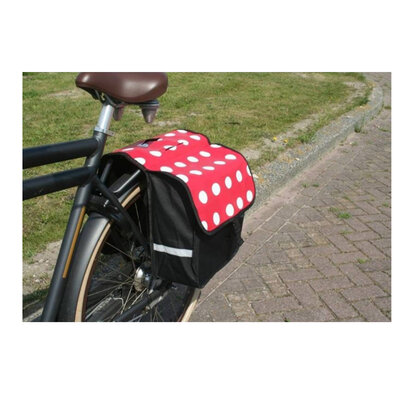 Lastpak Dubbele Fietstas 32L Polkadot