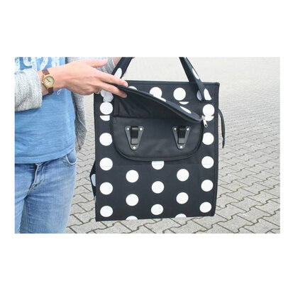 Lastpak Fietstas Shopper 20L Zwart Wit