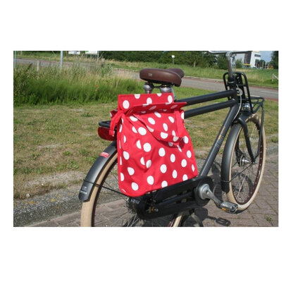 Lastpak Fietstas Shopper 20L Rood Wit