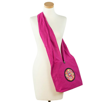 Art of Polo Cross Body Mandala Tas Fuchsia