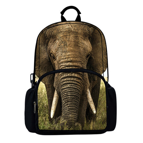 Rugzak One2 Dierenprint Olifant