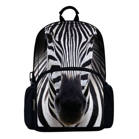 Rugzak One2 Dierenprint Zebra