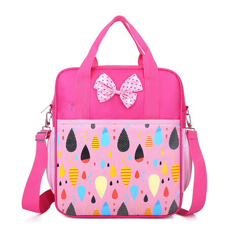 Schooltas 3-in-1 Druppel Fuchsia