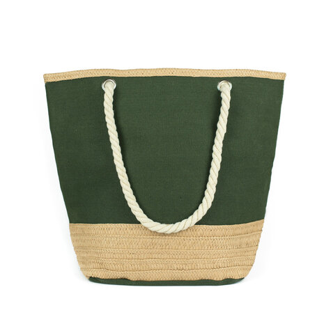 Art of Polo Canvas Strandtas Shopper Riet Groen