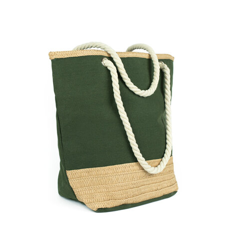 Art of Polo Canvas Strandtas Shopper Riet Groen