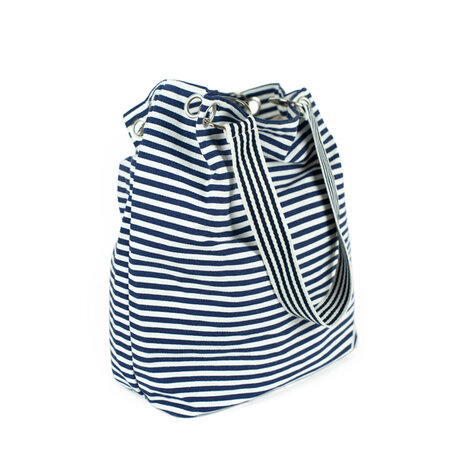 Art of Polo Shopper Strandtas Gestreept Navy