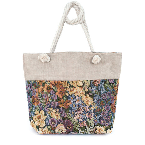 Art of Polo Canvas Shopper Bloem Multi