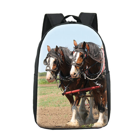 For U Designed Rugzak Paard Clydesdale Trekpaard