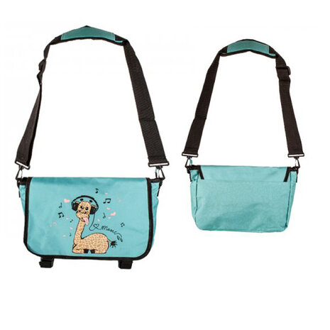 Messengerbag Giraffe Turquoise