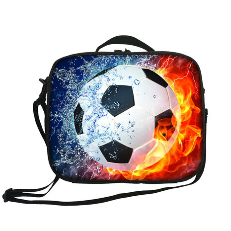 For U Designed Koeltas Voetbal Lunchbox