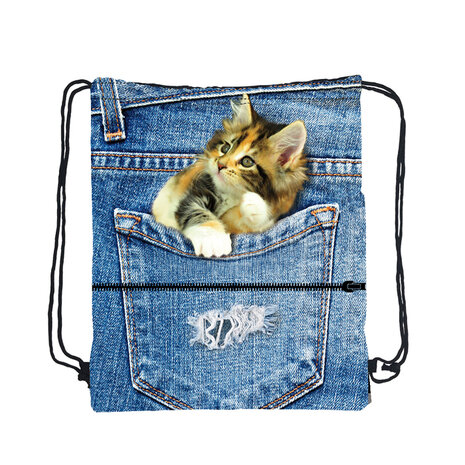 Gymtas Jeans Kitten