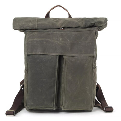 Vintage Canvas Rugzak Rolltop Urmia