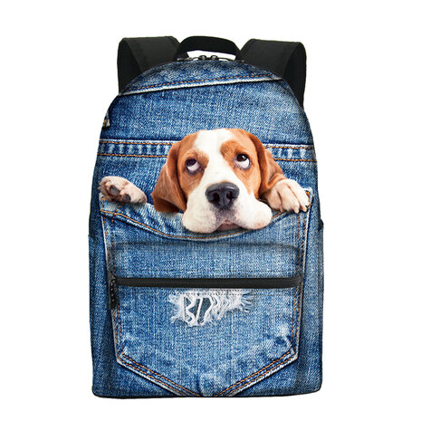 Rugzak One2 Jeans Puppy Beagle