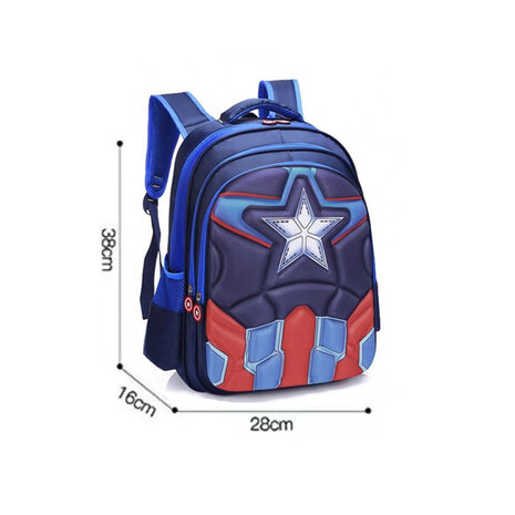 3D Rugzak Captain America Blue