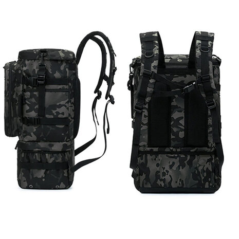 Army Rugzak Tactical Gear Fishing Camo Zwart