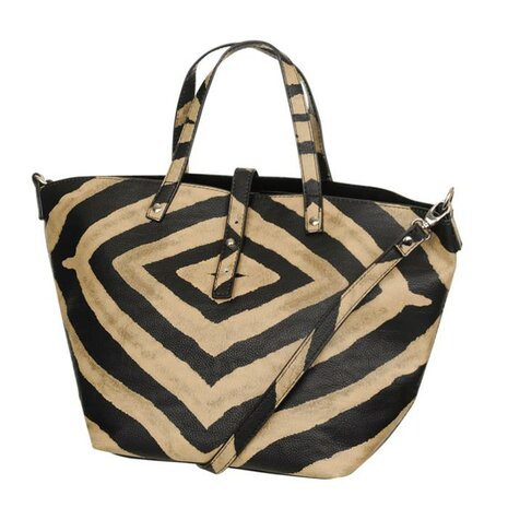 SOHO New York Lilly Shopper Small Zwart-Wit