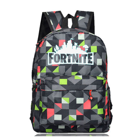 Rugzak Fortnite Glow in the Dark Grijs geblokt