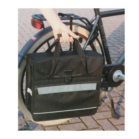 Lastpak Fietstas Shopper 17L Zwart