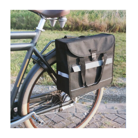 Lastpak Fietstas Shopper 17L Zwart