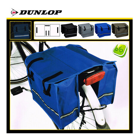 Dunlop Dubbele Fietstas 26L Zwart