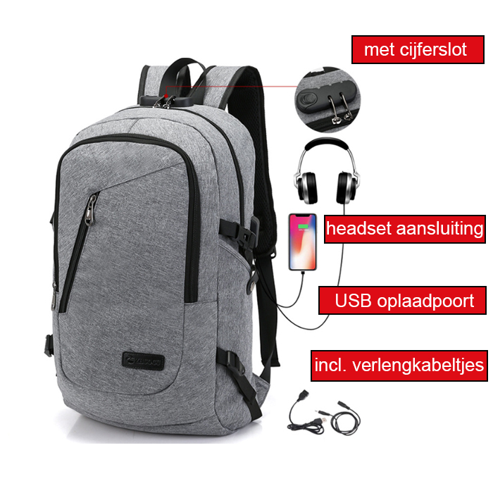 Rugzak met usb aansluiting deals