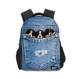 Rugzak One2 Kids Jeans Puppy Berner Sennen_