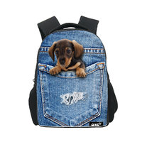 Rugzak One2 Kids Jeans Puppy Teckel