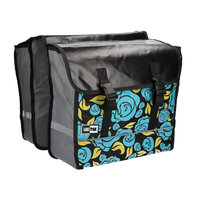 Lastpak Dubbele Fietstas 35L Bisonyl Bloemmotief